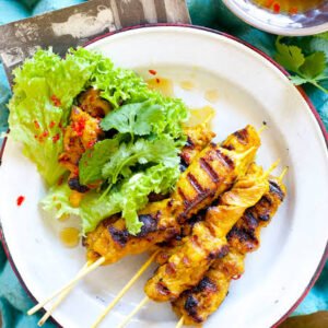 Lemongrass Chicken Skewers