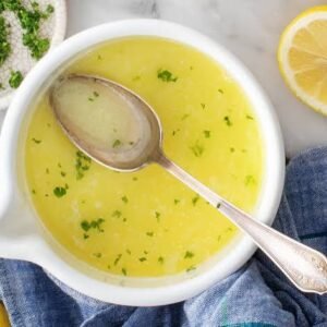 Lemon oregano butter sauce